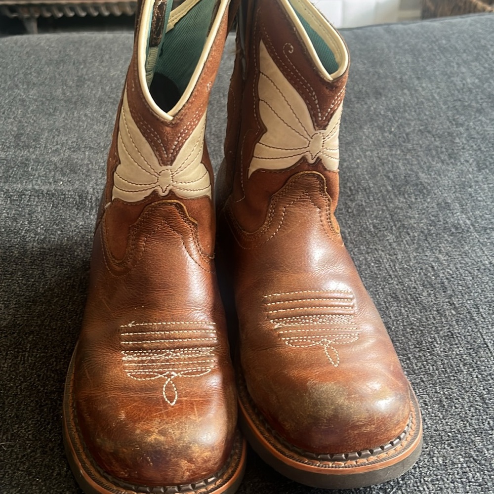 Ariat womens Tan and Cream Western Boots